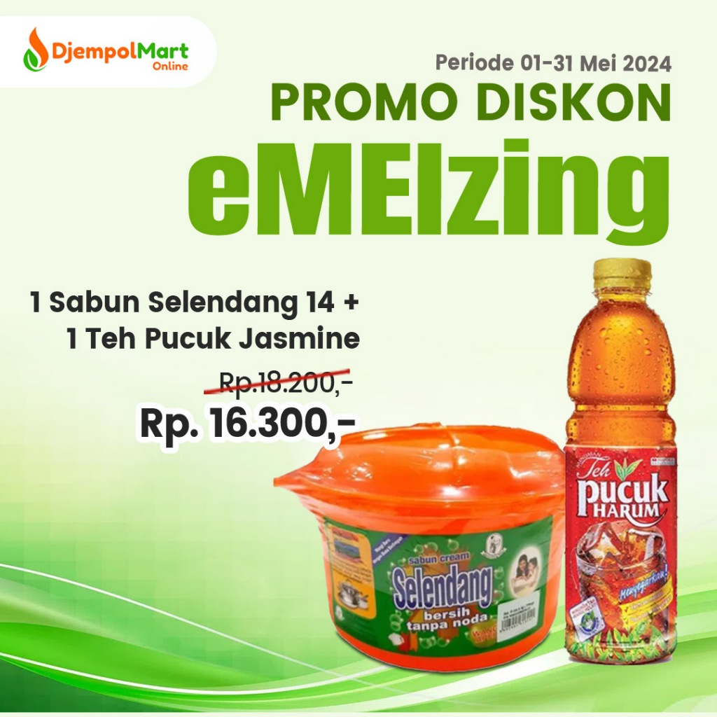 

Sabun Selendang P14 + Teh Pucuk Jasmine
