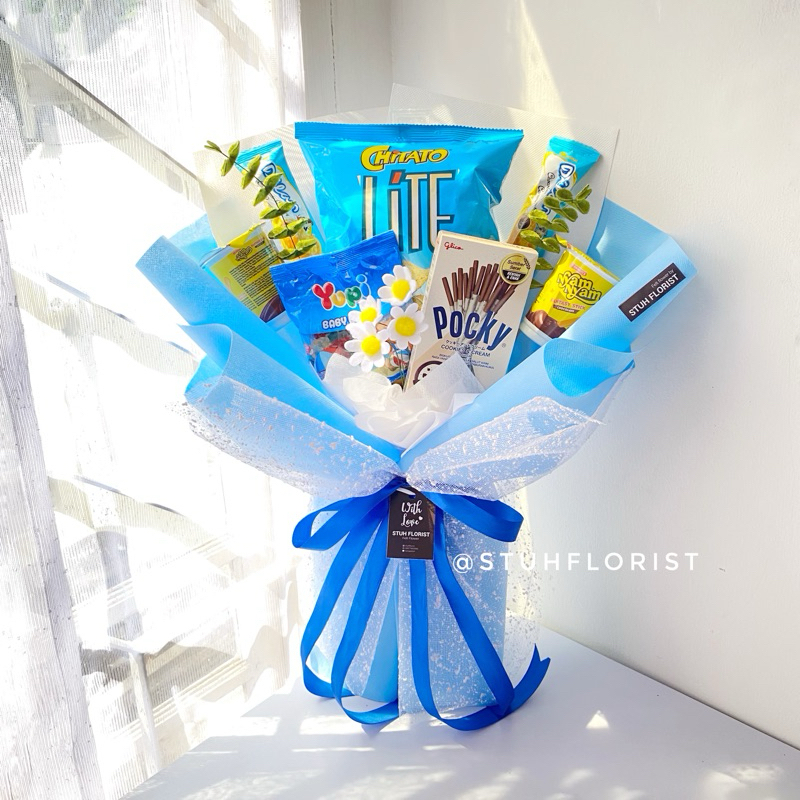 

MOANA BOUQUET Bunga Flanel Snack Hadiah Kado Wisuda Murah