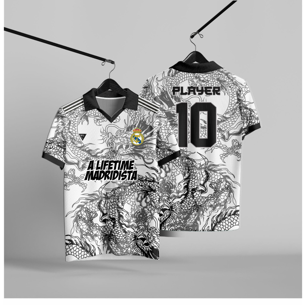 jerser real madrid motif naga full printing free nama dan nomor