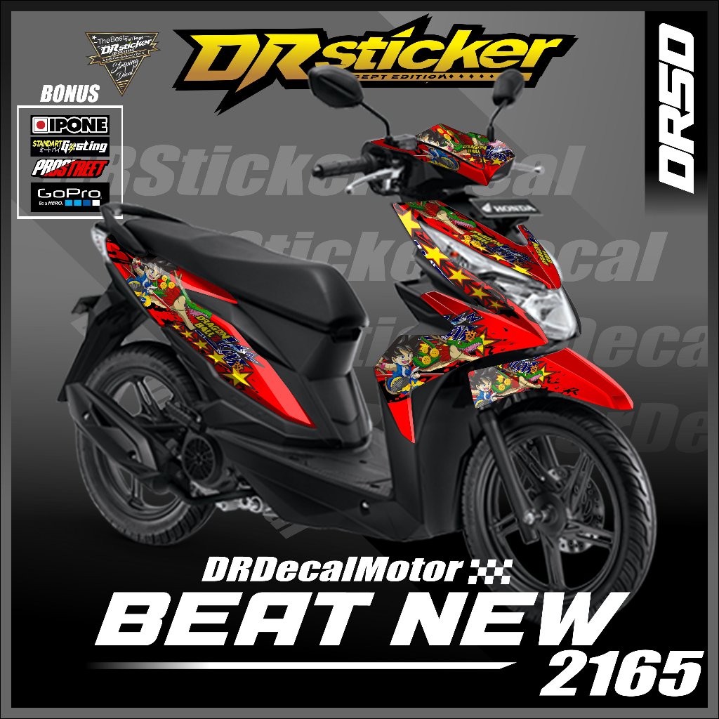Sticker Pelindung Body motor honda beat fi,esp,street Only Tahun 2017 sampai 2019 Skotlet Beat