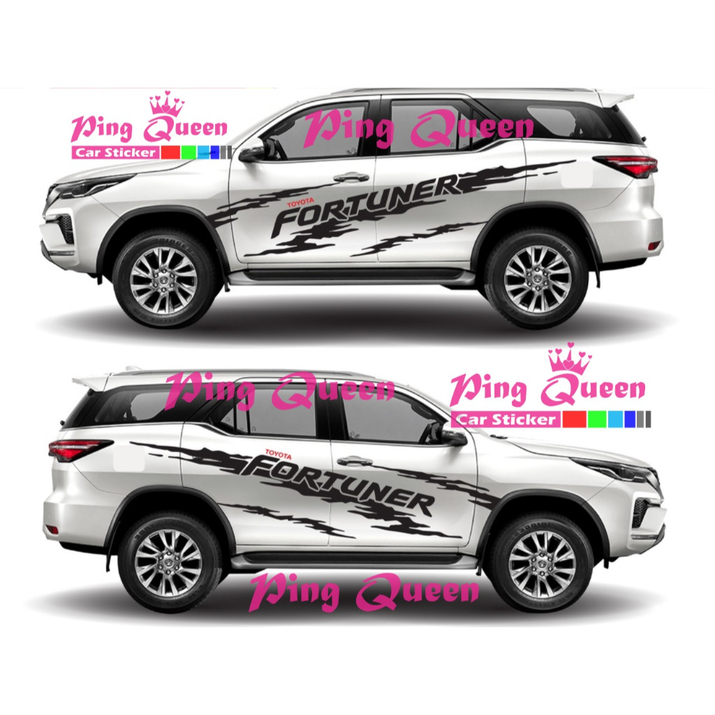 STICKER CUTTING STICKER MOBIL FORTUNER STICKER LIST MOBIL TOYOTA FORTUNER