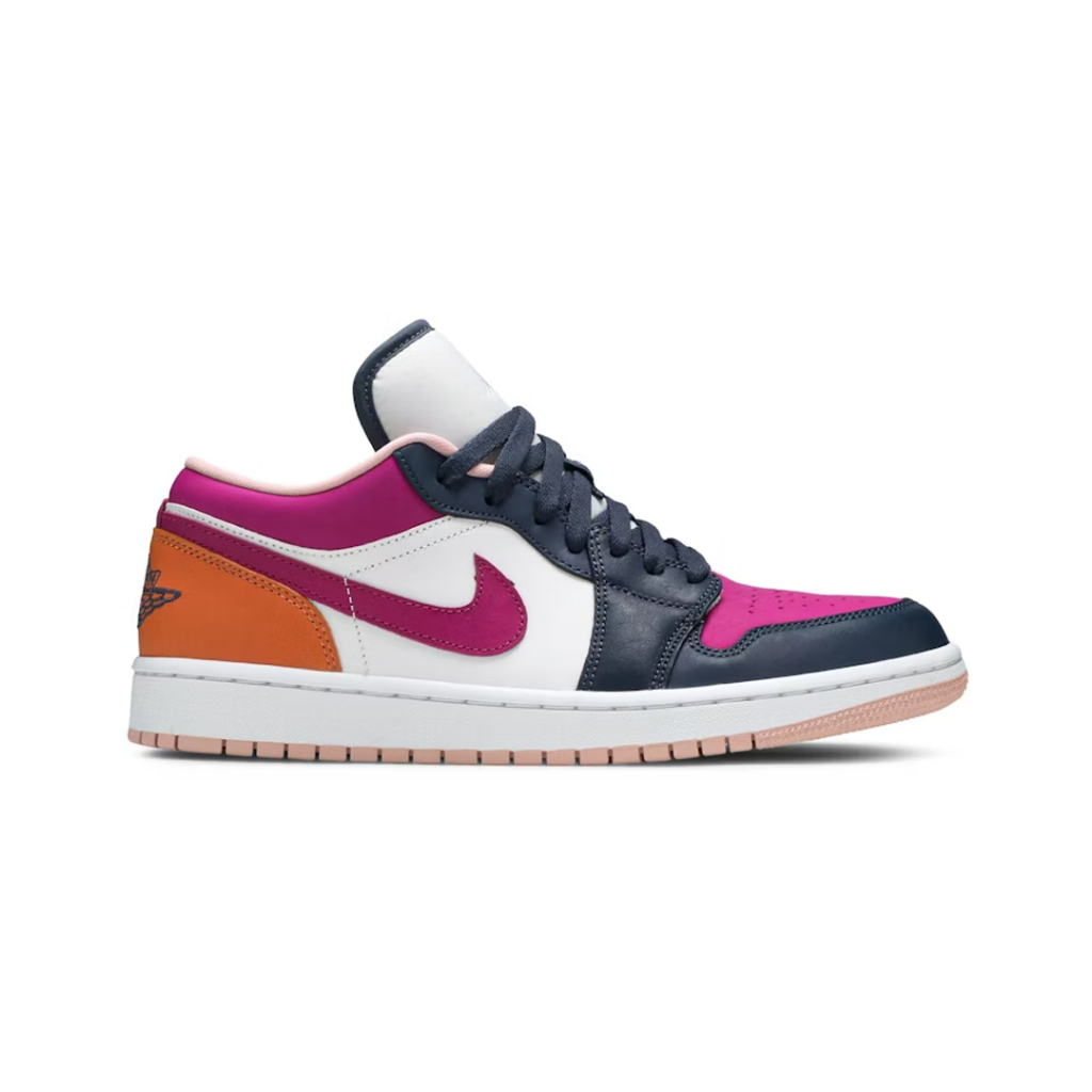 Sneaker Ni/ke AJ1 Low Mismetched  Purple Magenta Original