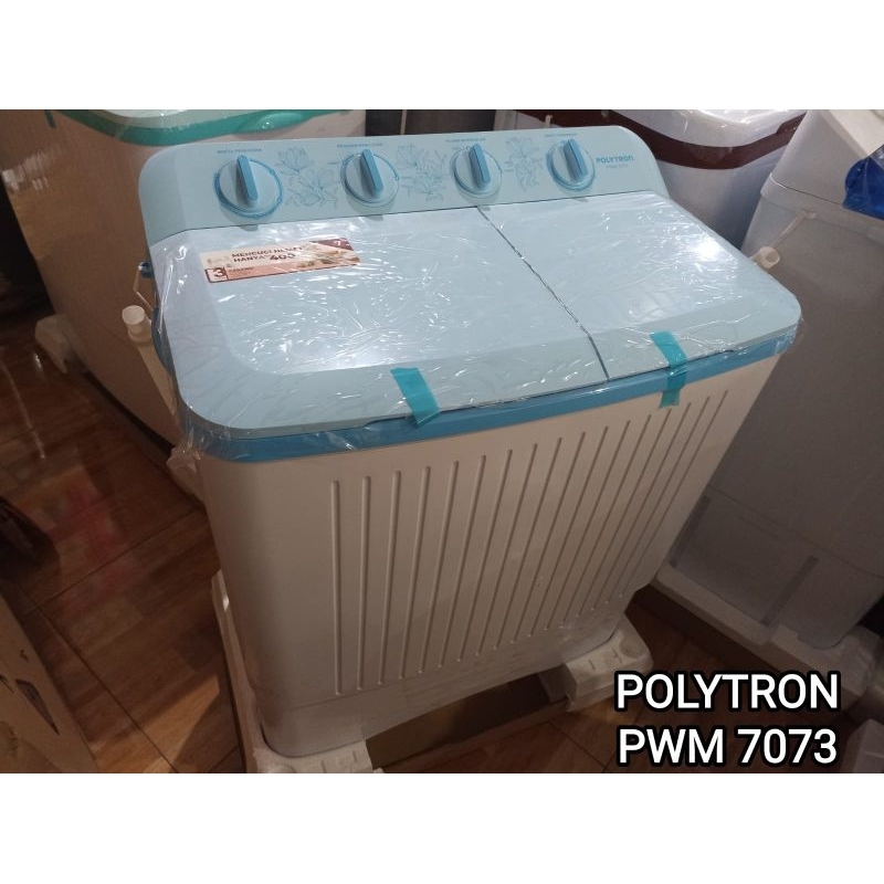 mesin cuci polytron 2 tabung kapasitas 7 kg