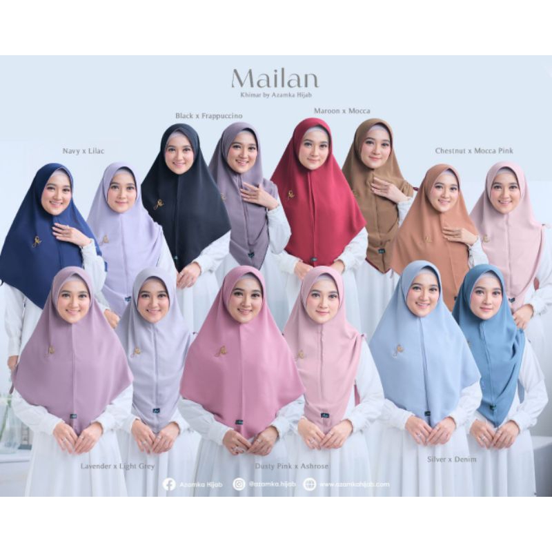 JILBAB KHIMAR MAILAN BY AZAMKA