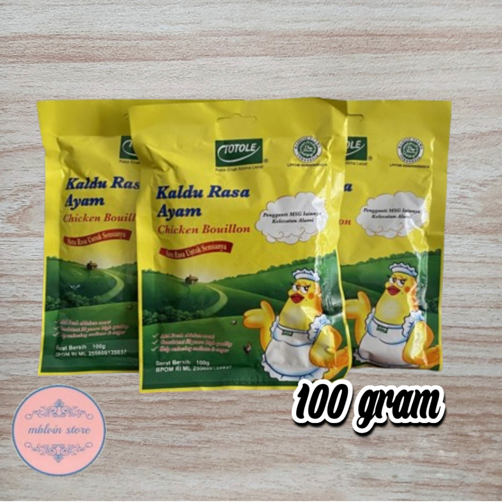 

Kaldu Rasa Ayam Totole / Granulated Chicken Bouillon Totole 100 g