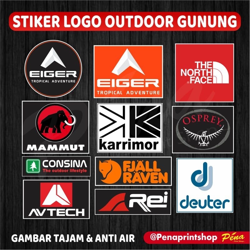 

Stiker Outdoor Gunung / Stiker Gunung Survival Adventure Waterproof Keren
