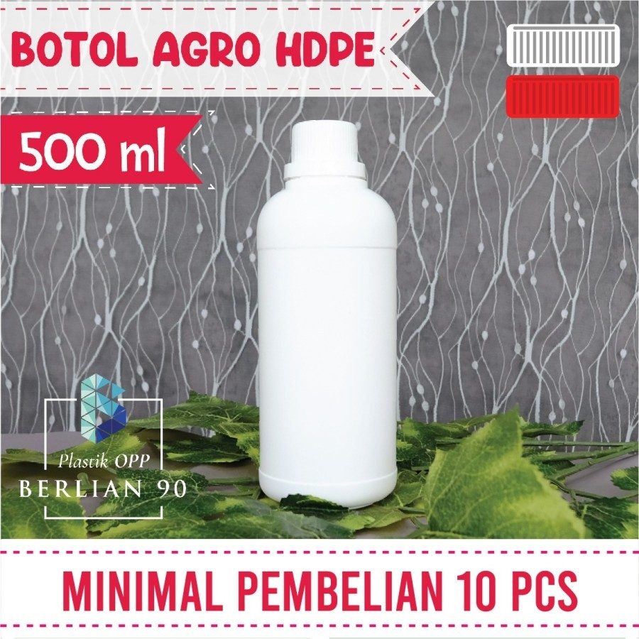 Botol Agro 500ml Botol Plastik HDPE Agro (ECERAN)