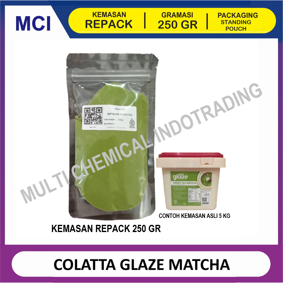 

COLATTA DIP GLAZE GREEN TEA MATCHA 250 GR - TOPPING DONAT