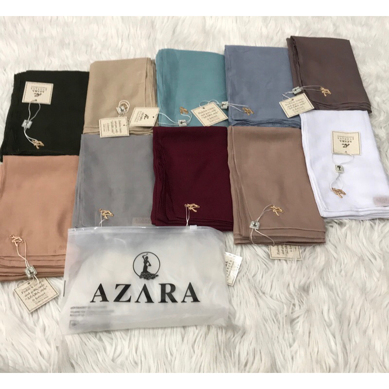 AZARA-Hijab segiempat Azara Jahit Tepi (5pcs)
