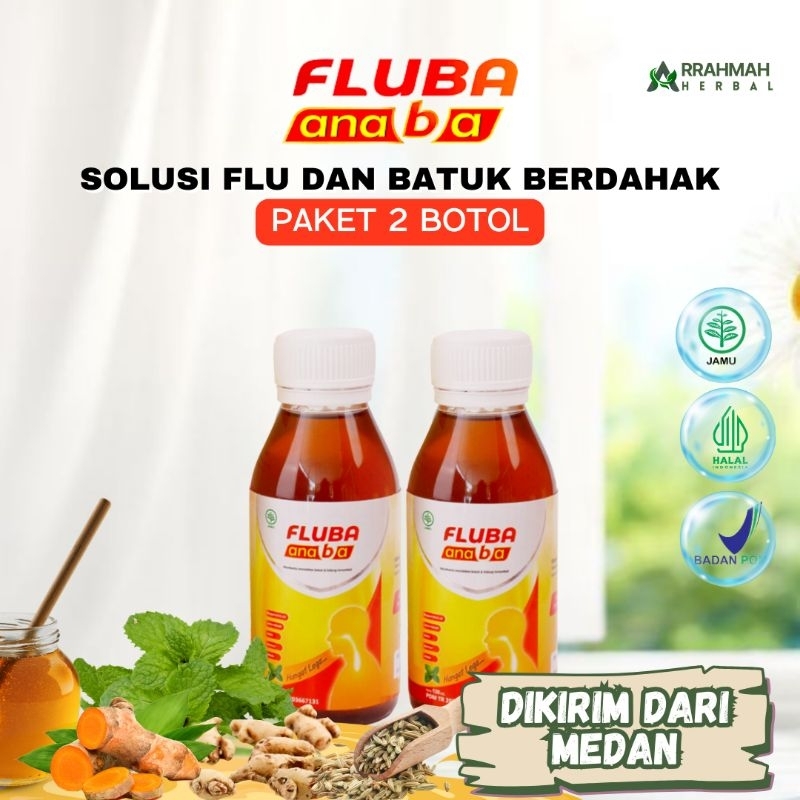 

PAKET 2 BOTOL MADU FLUBA ANABA - Madu herbal alami solusi ampuh masalah flu dan batuk serta legakan tenggorokan original 100% distributor resmi langsung dikirim dari medan