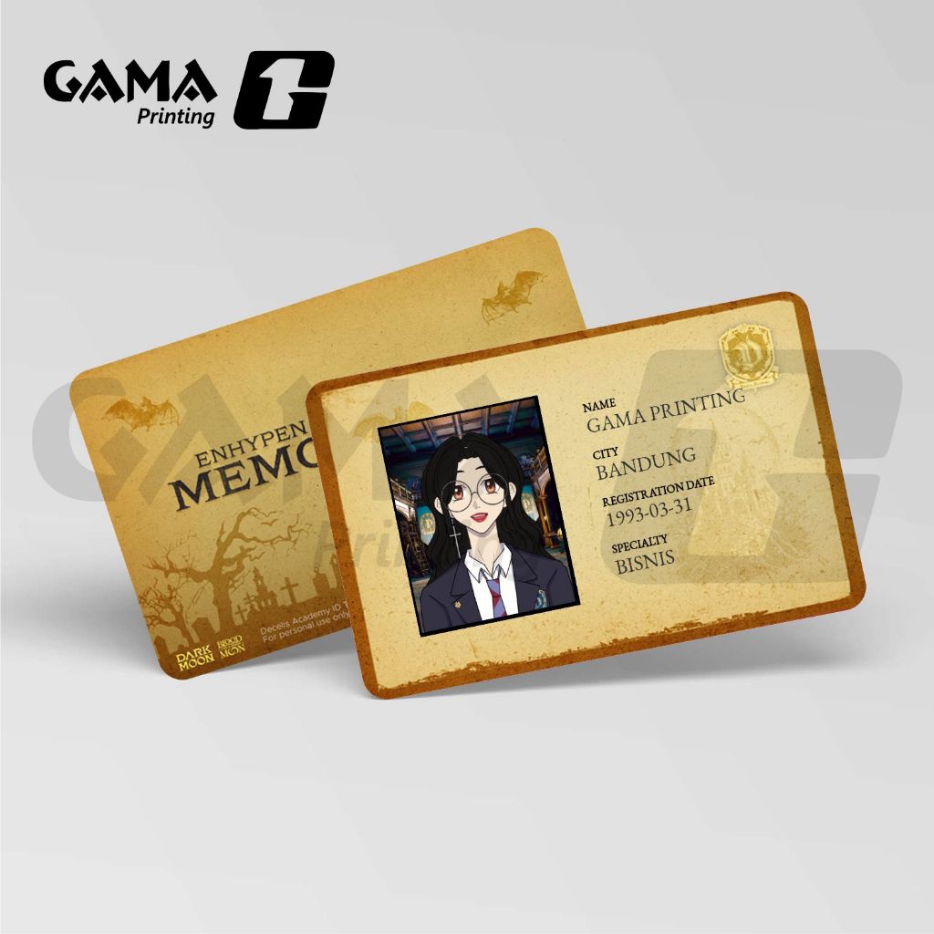 

Cetak ID Card Kartu Memorabilia Kartu Decelis Academy Sehari Jadi Bisa Satuan Bahan PVC Tebal