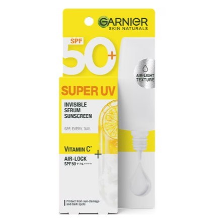 Garnier Invisible Serum Sunscreen Vitamin C SPF 50++++ 30ml