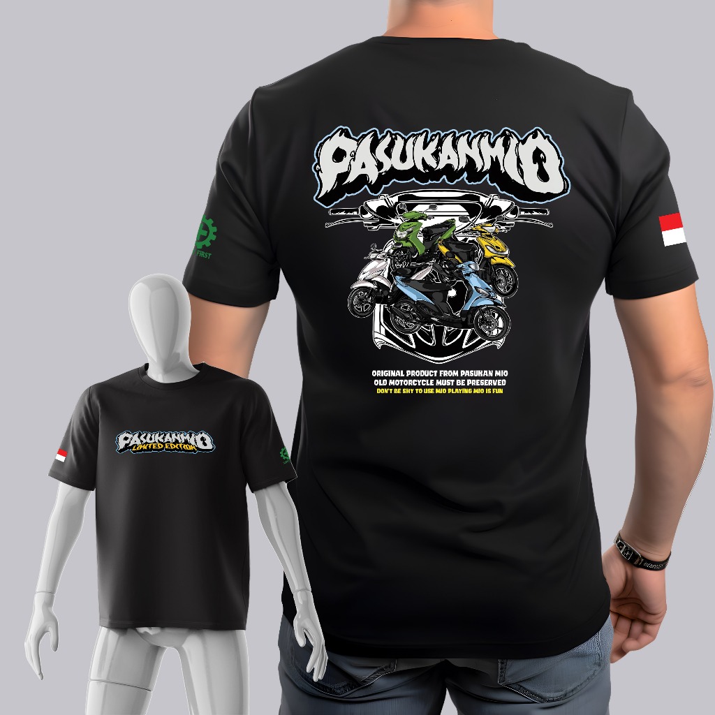 KAOS PASUKAN MIO OLD SPORTY KAOS MOTOR MIO OLD TSHIRT YAMAHA MIO BAJU MOTOR MIO