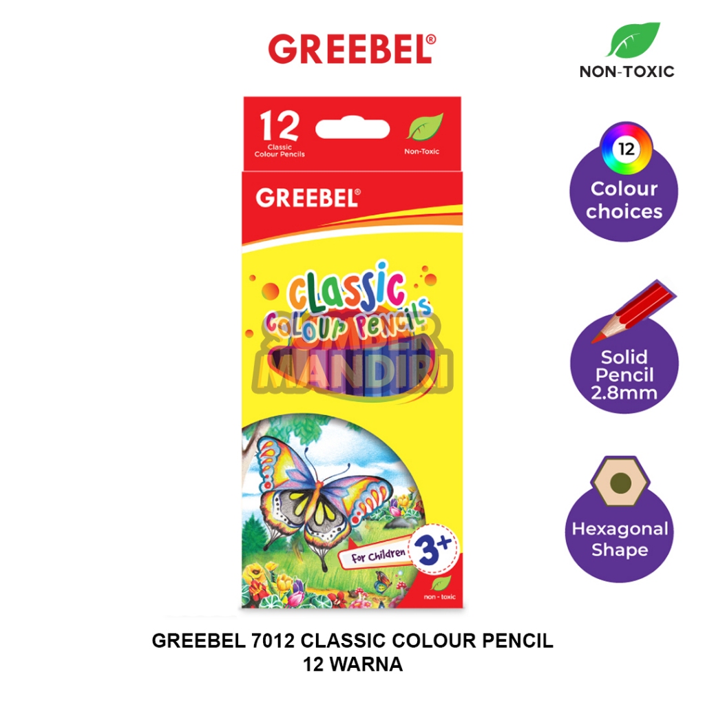 

Pensil Warna Greebel 7012 Classic Colour Pencil [ISI 12]