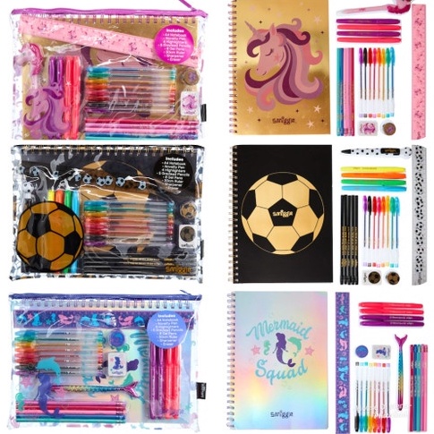 

KODE B2P7 SMIGGLE Stationery Kit Pencil Case Gift Pack Set Dino Unicorn Ice cream