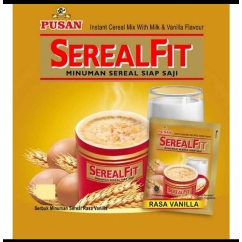 

Pusan Sereal Fit Rasa Vanilla kemasan 1pack isi 20pcs