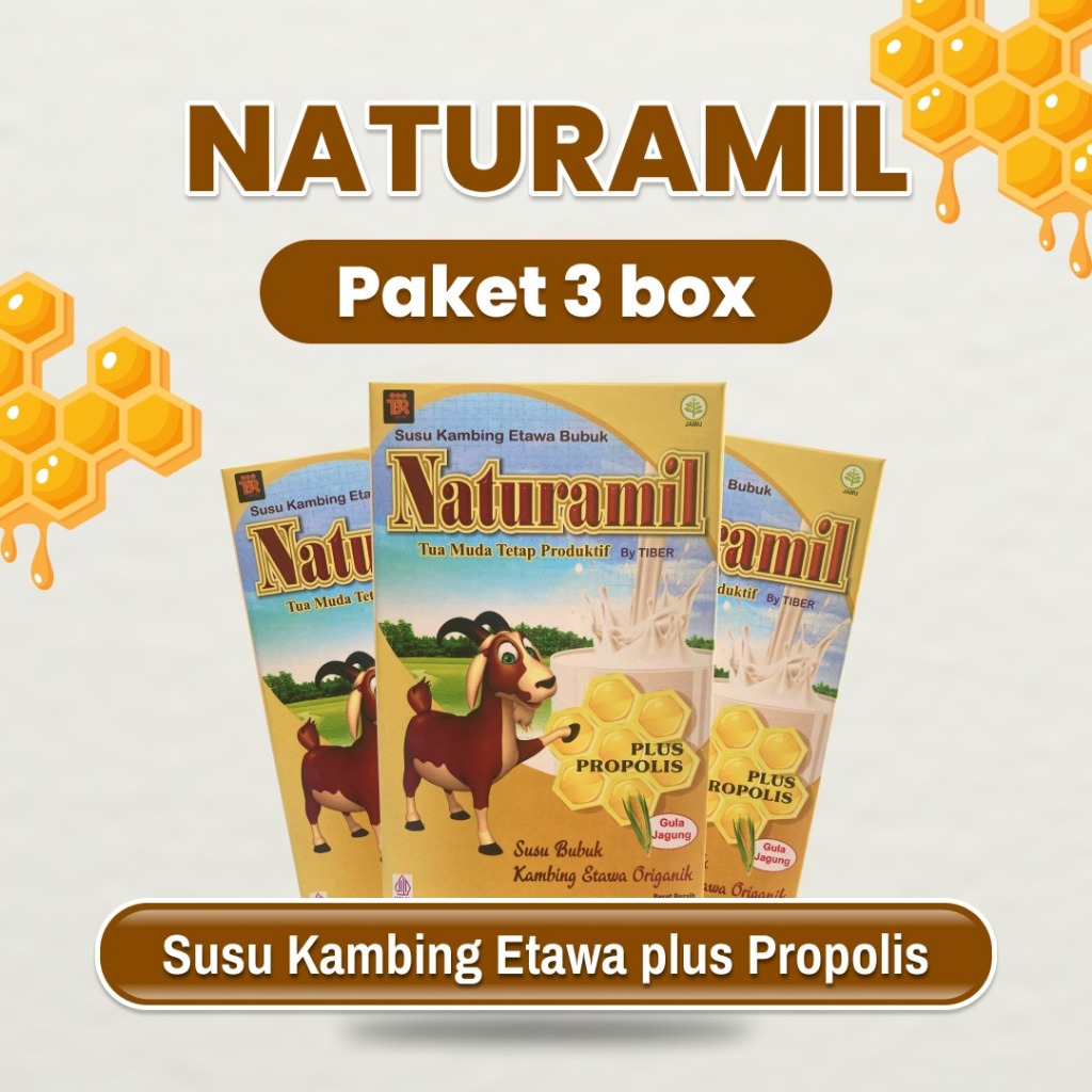 

3 Box Naturamil Susu Etawa dan Propolis – Kombinasi Unggul untuk Kesehatan Imunitas dan Vitalitas