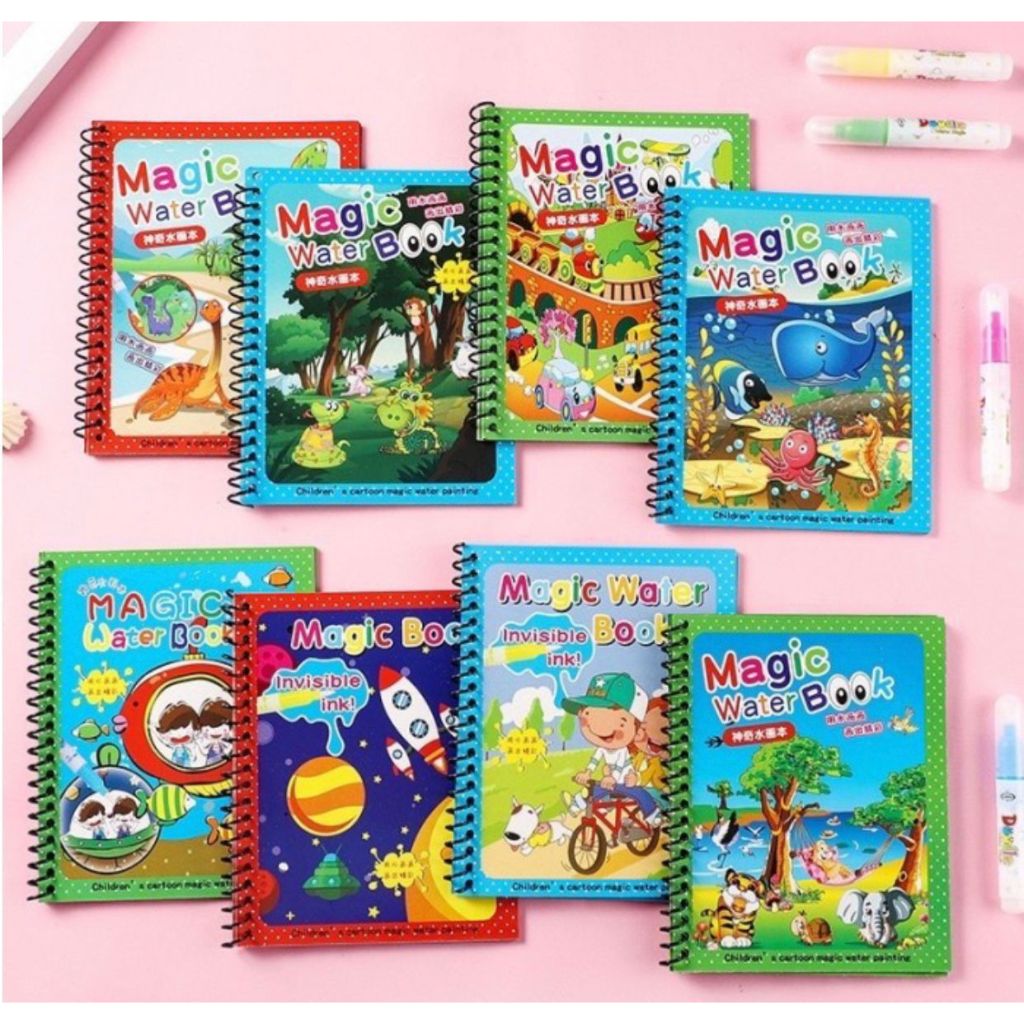 

✨CHM✨ MAGIC BOOK ANAK/BUKU AJAIB MEWARNAI/BUKU EDUKASI ANAK/MAGIC WATER DRAWING PAINTING