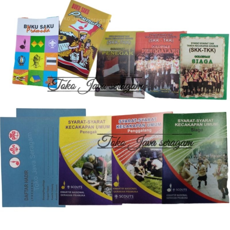 

Buku Absen Saku Pramuka SKU SKK TKK Siaga Penggalang Penegak Tingkat Purwa Madya Utama Sekolah SD SMP SMA Presensi Daftar Hadir