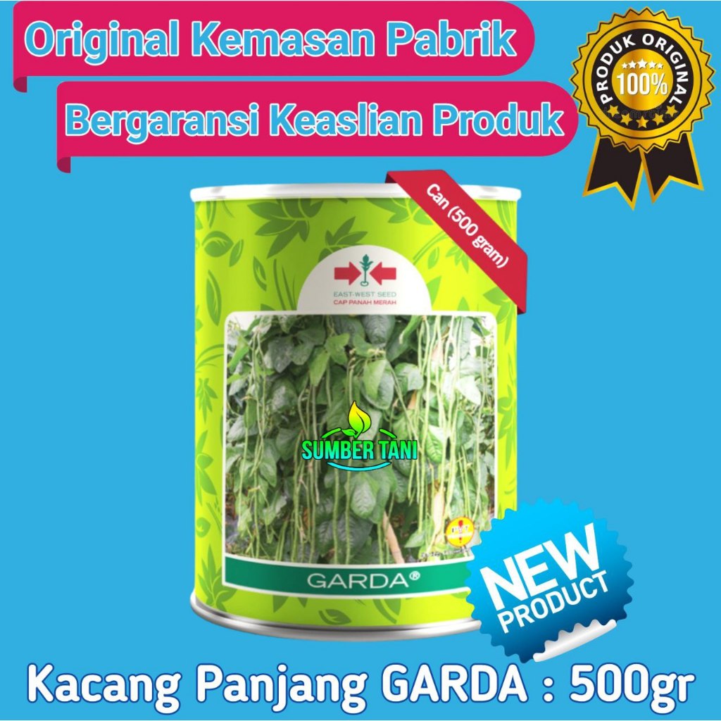 

Benih Kacang Panjang GARDA Kemasan Baru (GUARDA) Isi 500 Gram | Tahan Virus Kuning