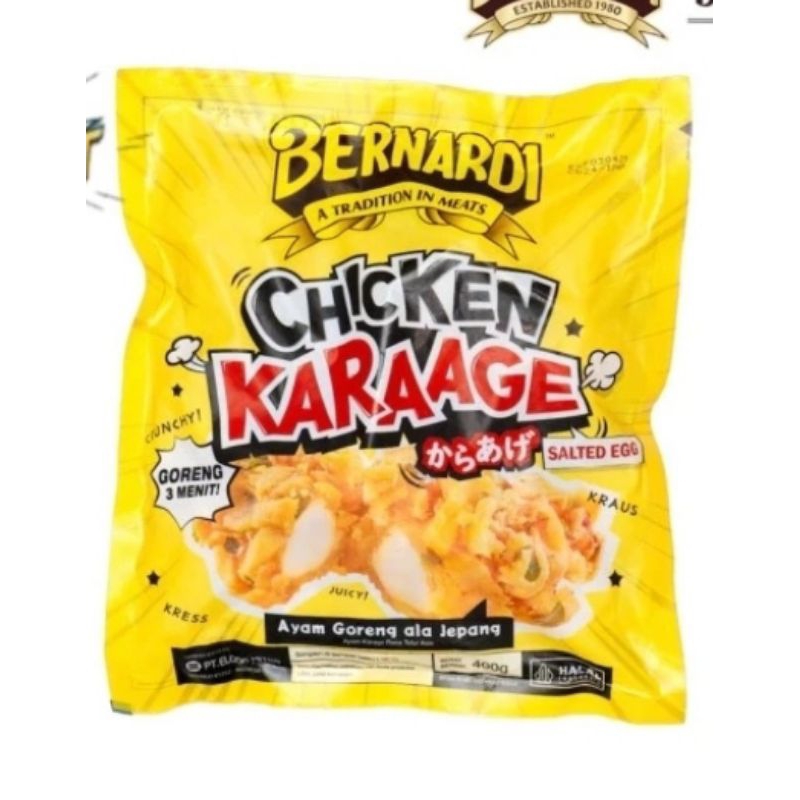 

Bernardi Chicken Karaage Salted Egg 400g