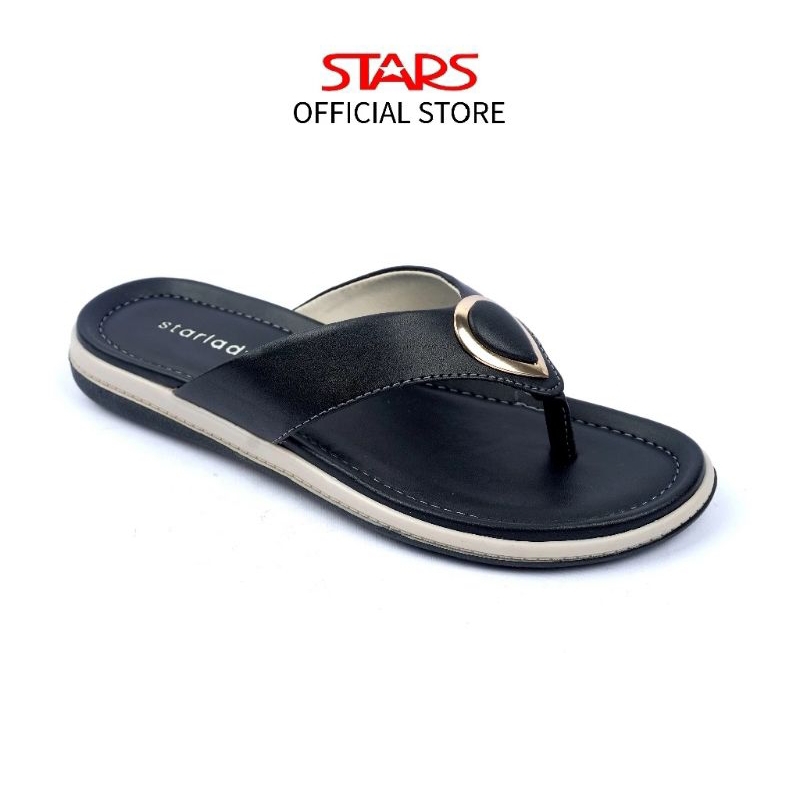 Starlady sandal jepit wanita hitam
