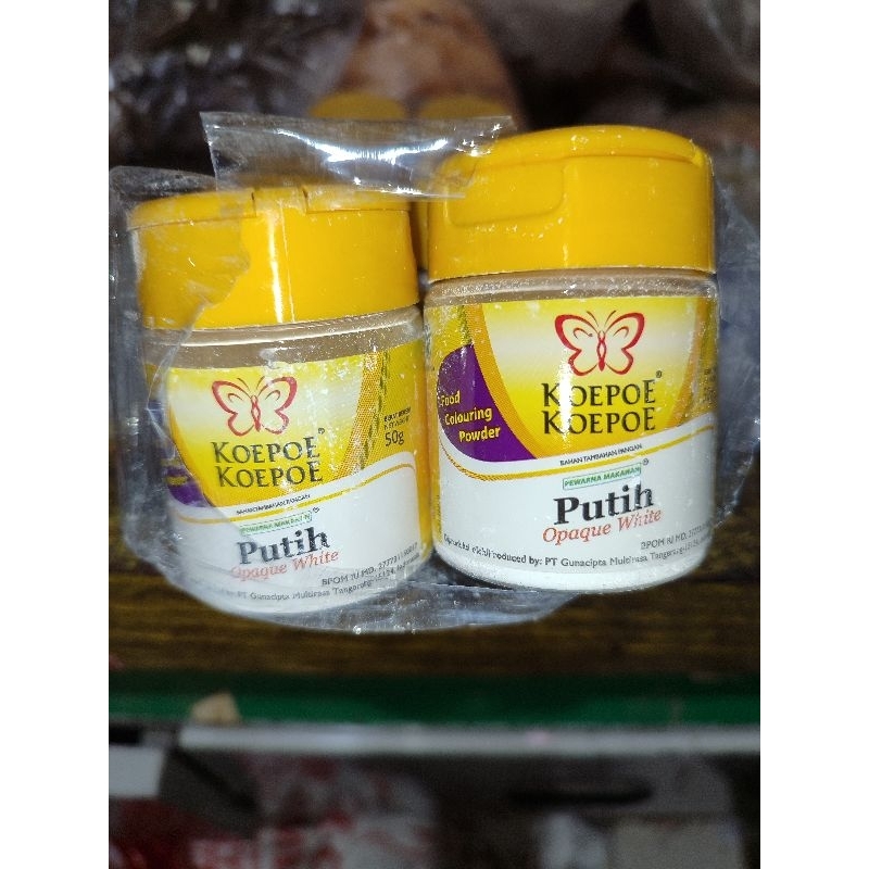

KOEPOE-KOEPOE (PUTIH) PEMUTIH MAKANAN