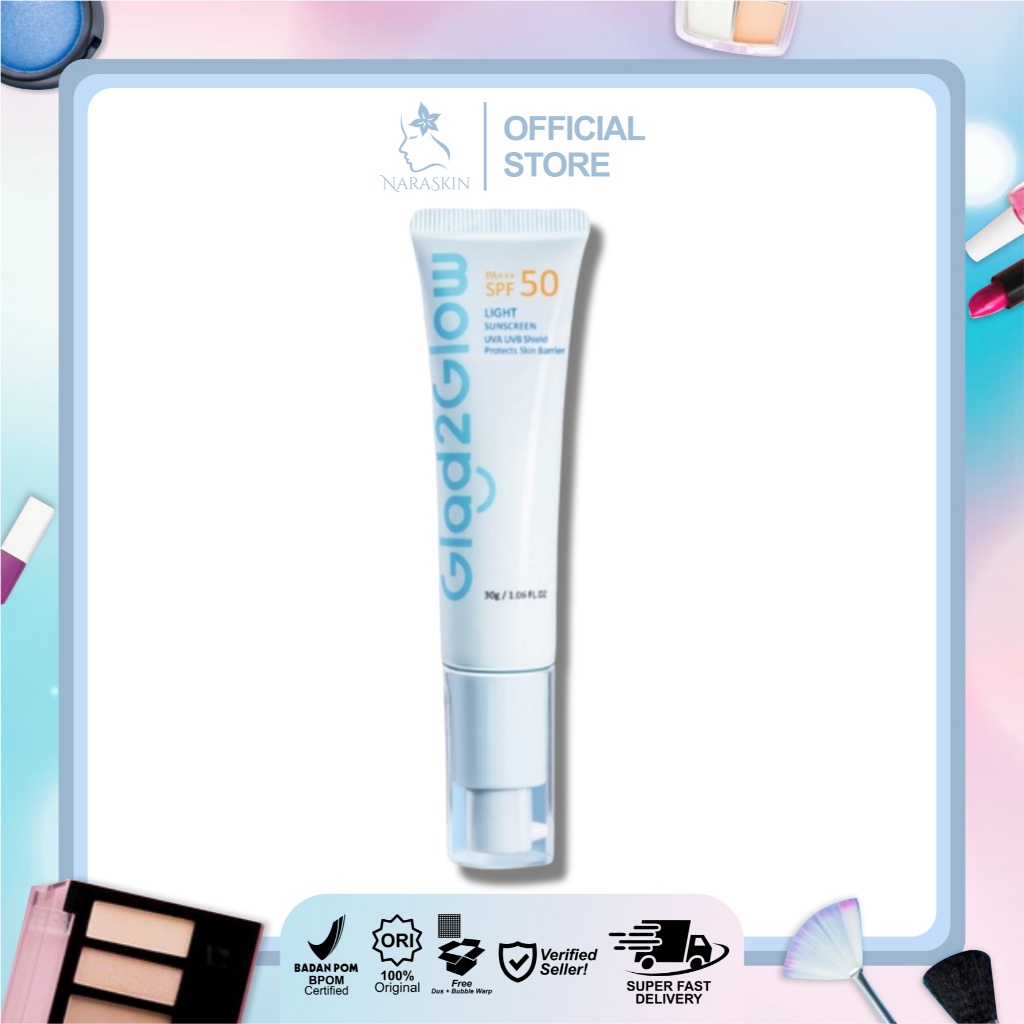Glad2glow Light Sunscreen Gel SPF 50 PA+++ - 30 gr