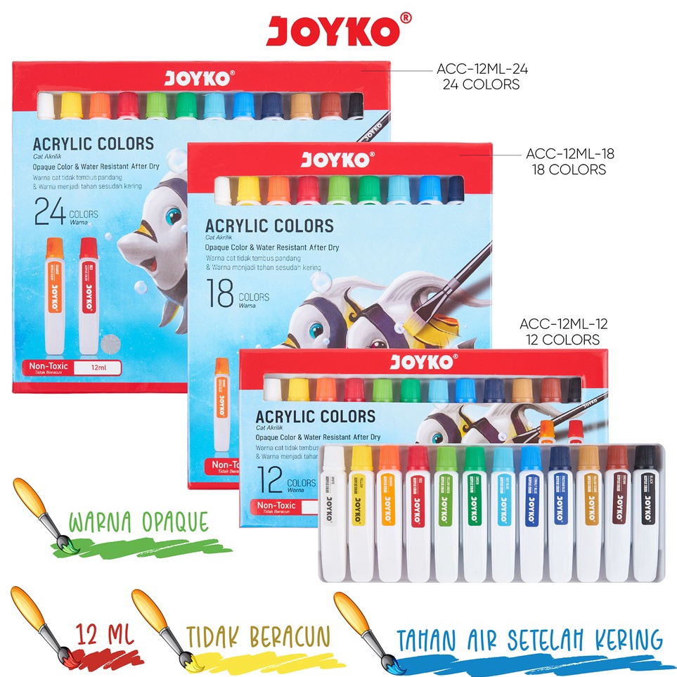 

KODE G83V Cat Akrilik Acrylic Color Joyko ACC12ML