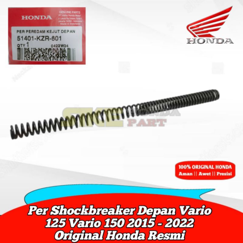 51401-KZR-601 Per Shockbreaker Depan Vario 125 Vario 150 2015 - 2022 Original Honda Resmi