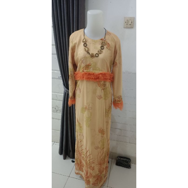 pl Gamis Pesta brukat Mewah fullfuring Variasi renda payet Cantik