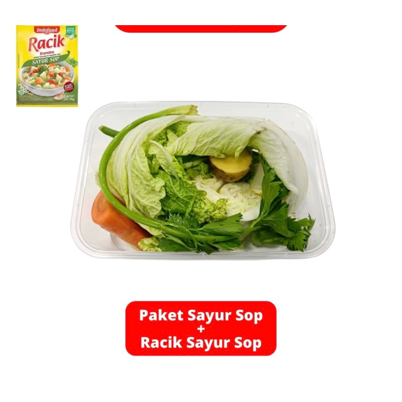 

Paket sayur sop sayur segar dan higienis + racik sayur sop