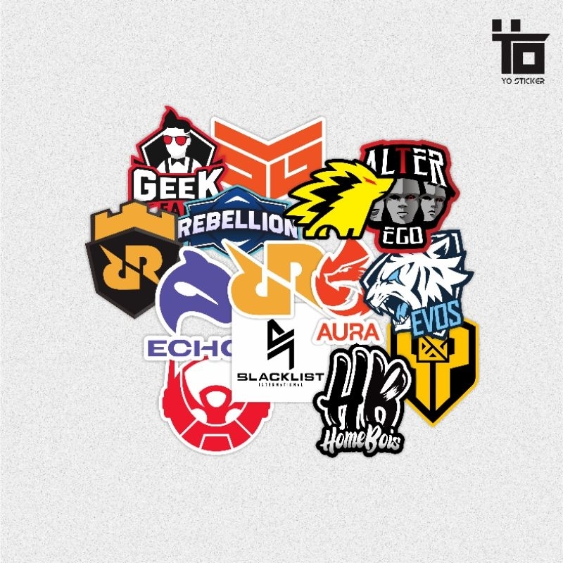 1 PACK ISI 14 PCS/STICKER TEAM MOBILE LEGEND/MOBILE LEGEND/ML