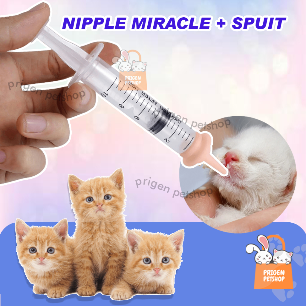 Dot Miracle Nipel Susu Spet Anak Bayi Kucing Kecil Mini Kitten - Alat Menyusui Kucing/Hewan Kecil