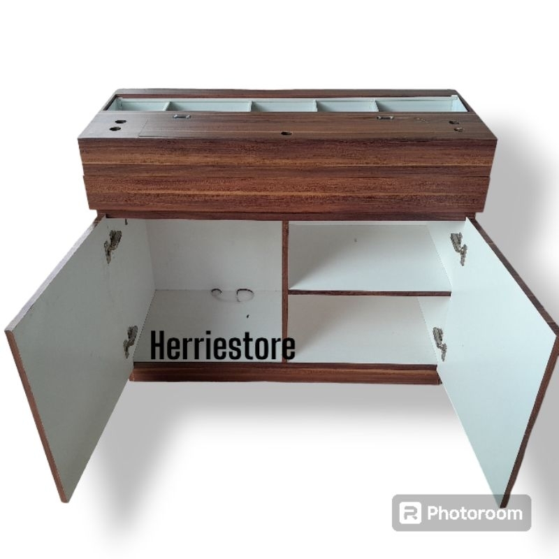 MEJA Rak CABINET AQUARIUM full kayu +TUTUP+FILTER TALANG custom