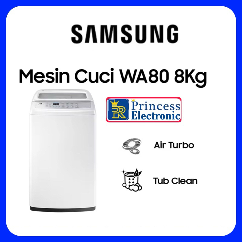 Mesin cuci Samsung 8kg 1 tabung Top loading