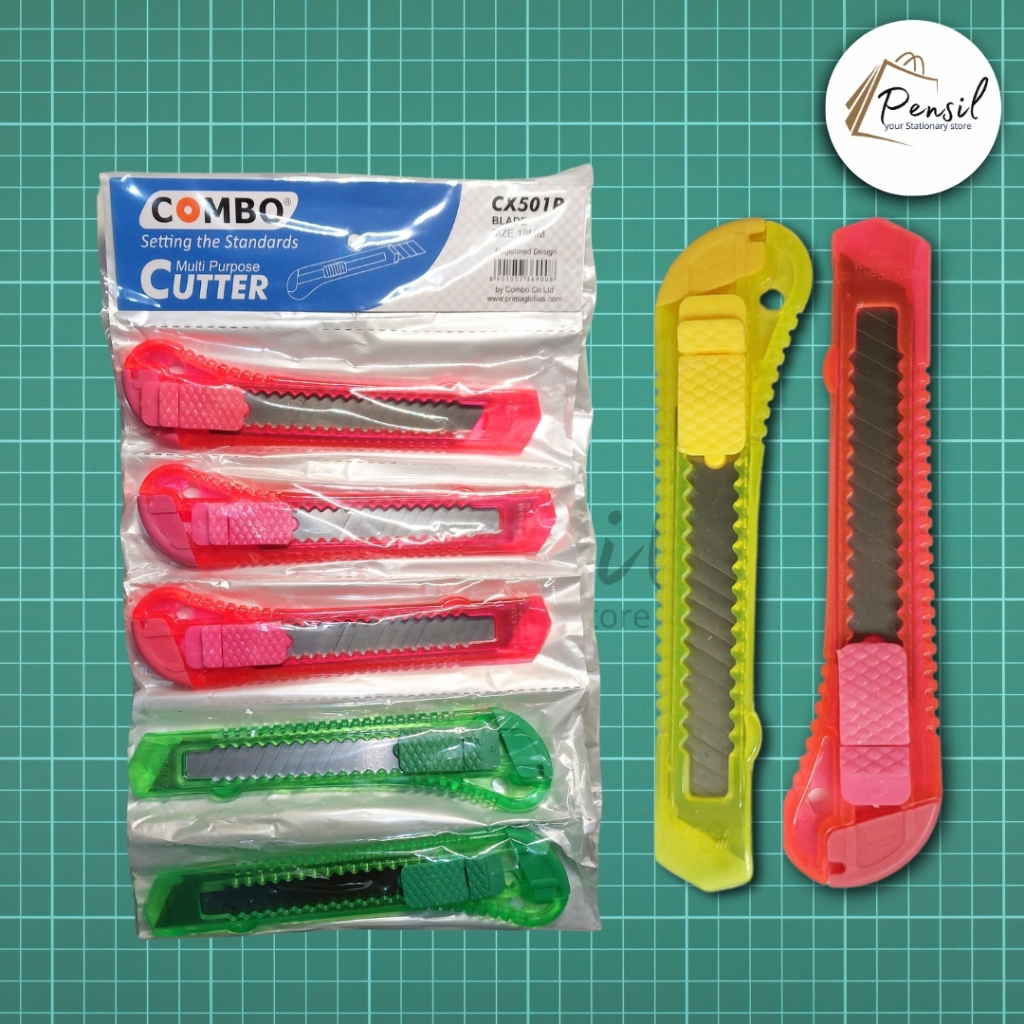 

Cutter Besar Cutter Pemotong Kertas CX 501P Combo