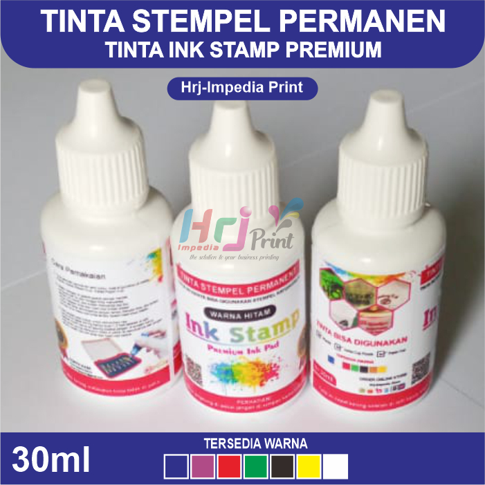 

Tinta Stempel Permanen Ink Stamp isi 30ml | Tinta Stempel Permanent Plastik Tinta Plastik Gelas Cup