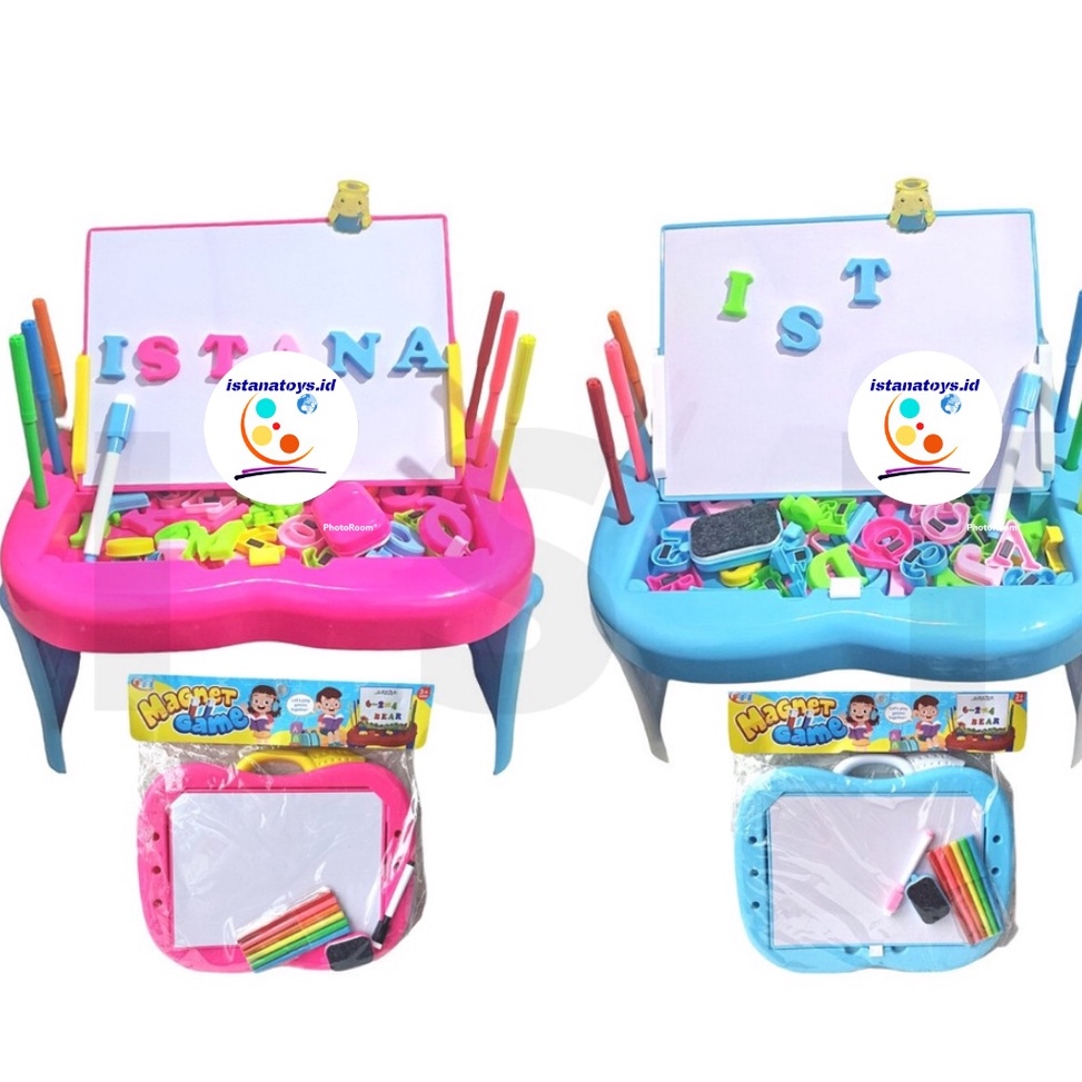 

KODE W68Y ID Mainan Papan Tulis Magnetic Drawing Board Meja Belajar Anak FU1131