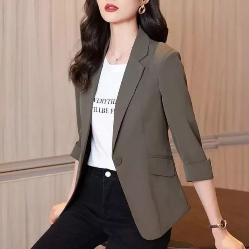 Jas blazer wanita Slimfit/Jas wisuda /Jas kantor wanita /baju seragam kantoran wanita