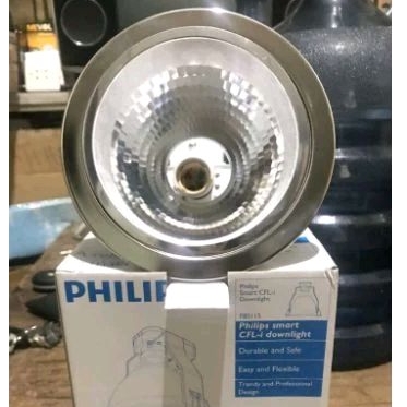 Downlight Philips 5 inch Silver / Kap Downlight Philips 5" rumah Lampu Plafon E27 Philips