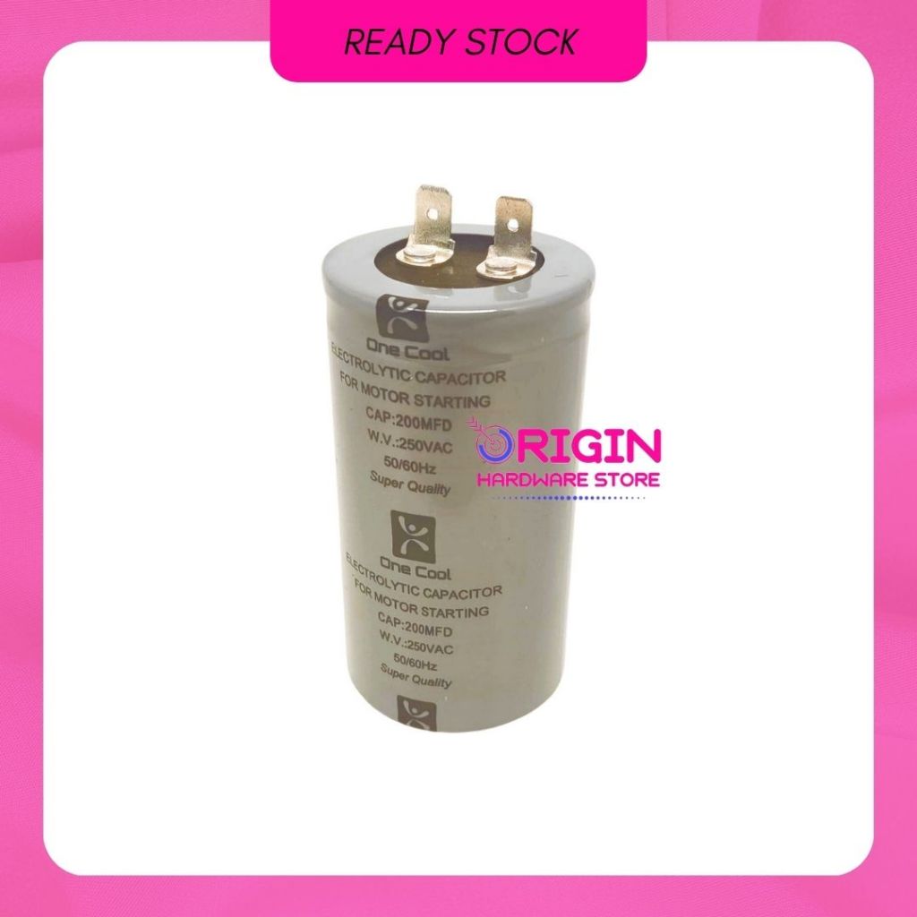 Kapasitor Starting 200 uf/Capacitor 200uf/Capasitor 200 MFD - Micro