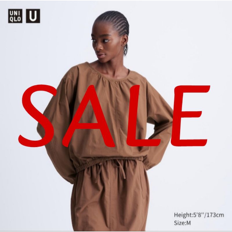 Sale Blus Parasut Lengan Panjang WOMEN UNIQLO