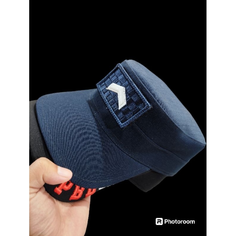 TOPI KOMANDO DONGKER PEMADAM / DAMKAR BORDIR PANGKAT CUSTOM+NAMETAG TIMBUL BEST QUALITY