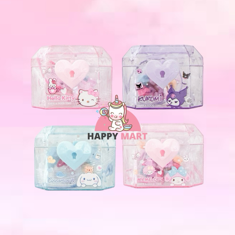 

Penghapus gelang DIY with case motif sanrio kuromi / melody / kitty / cinnamoroll