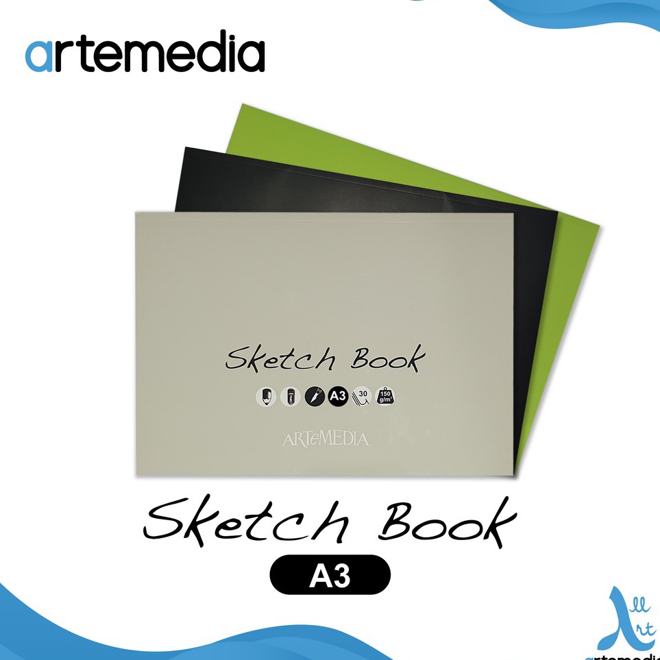 

KODE V6E9 Artemedia A3 Drawing Paper Pad Sketchbook