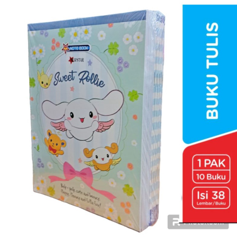 

KODE E97D Buku tulis karakter KUROMIE CINNAMOROL 38 lembar 1 buku