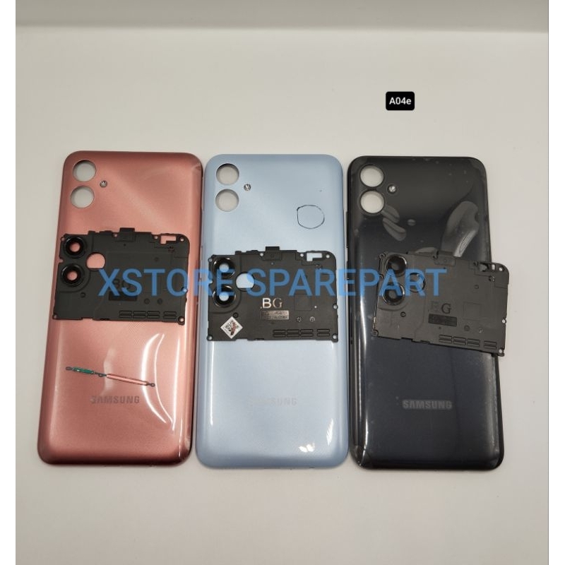BACKDOOR SAMSUNG A04E COVER TUTUP MESIN BACKDOOR BELAKANG+RING KAMERA ORIGINAL