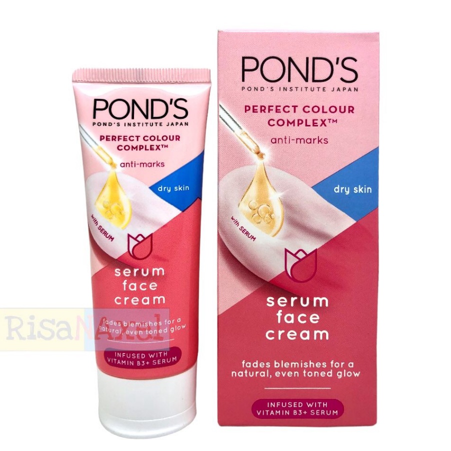 Stok terbaru Ponds Perfect Colour Complex Serum Face Cream 4gPelembab Ponds Pink Besar 4g