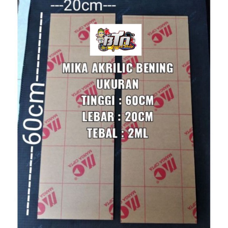 

KODE R37S Mika akrilik bening lembaran ukuran panjang 6cm lebar 2cm tebal 2ml